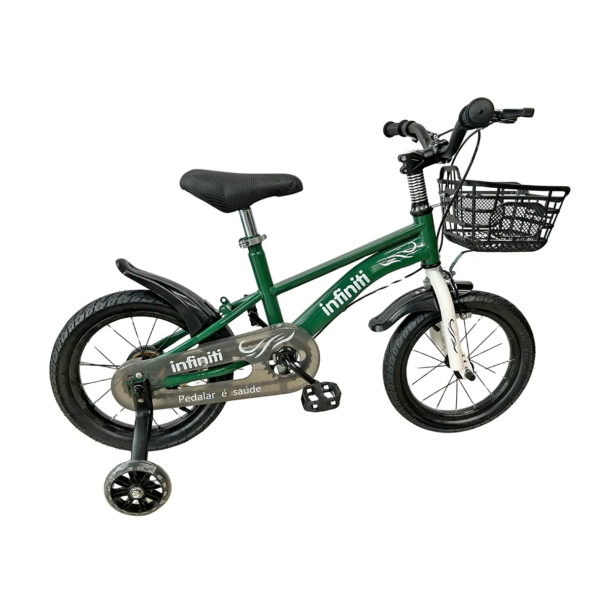 bicicleta infiniti verde branco